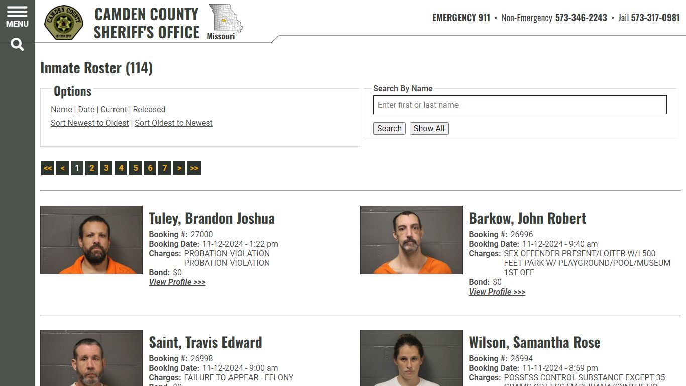 Inmate Roster - Current Inmates Booking Date Descending - Camden County ...