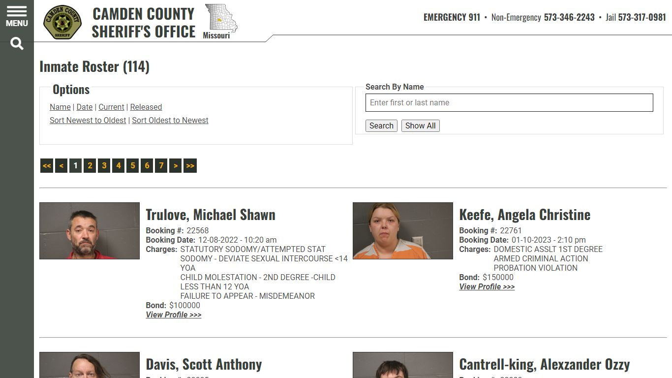 Inmate Roster - Current Inmates Booking Date Ascending - Camden County ...