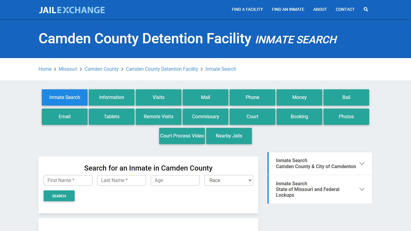 Camden County Detention Facility Inmate Search - Jail Exchange